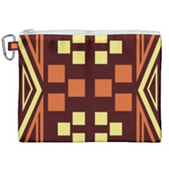 Abstract Pattern Geometric Backgrounds  Canvas Cosmetic Bag (xxl) by Eskimos