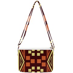 Abstract Pattern Geometric Backgrounds  Double Gusset Crossbody Bag by Eskimos