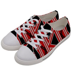 Abstract Pattern Geometric Backgrounds  Women s Low Top Canvas Sneakers by Eskimos