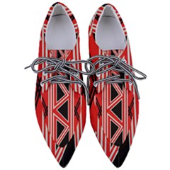 Abstract Pattern Geometric Backgrounds  Pointed Oxford Shoes by Eskimos