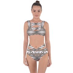 Abstract Pattern Geometric Backgrounds  Bandaged Up Bikini Set  by Eskimos