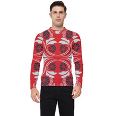 Folk flowers print Floral pattern Ethnic art Men s Long Sleeve Rash Guard