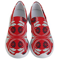 Folk flowers print Floral pattern Ethnic art Women s Lightweight Slip Ons