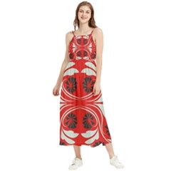 Folk flowers print Floral pattern Ethnic art Boho Sleeveless Summer Dress