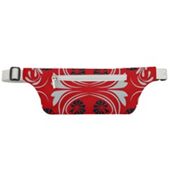 Folk flowers print Floral pattern Ethnic art Active Waist Bag