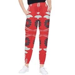 Folk flowers print Floral pattern Ethnic art Tapered Pants