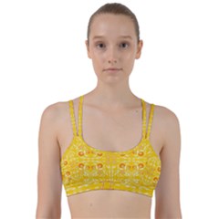 Folk Flowers Print Floral Pattern Ethnic Art Line Them Up Sports Bra by Eskimos