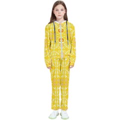 Folk Flowers Print Floral Pattern Ethnic Art Kids  Tracksuit by Eskimos