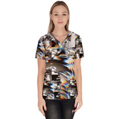 Rainbow Assault Women s V-neck Scrub Top by MRNStudios