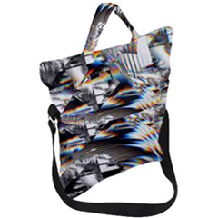 Rainbow Assault Fold Over Handle Tote Bag by MRNStudios