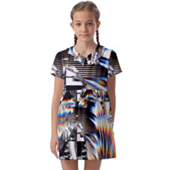 Rainbow Assault Kids  Asymmetric Collar Dress
