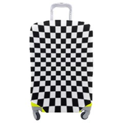 Illusion Checkerboard Black And White Pattern Luggage Cover (Medium)