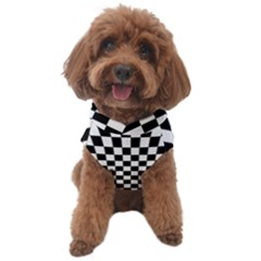 Illusion Checkerboard Black And White Pattern Dog Sweater