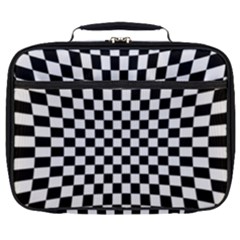 Illusion Checkerboard Black And White Pattern Full Print Lunch Bag