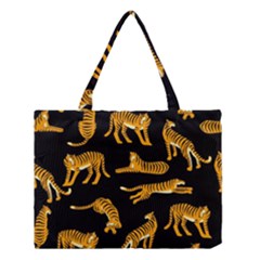 Seamless-exotic-pattern-with-tigers Medium Tote Bag by Jancukart