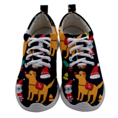 Funny Christmas Pattern Background Athletic Shoes