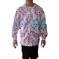 Children Pattern Design Kids  Hooded Windbreaker