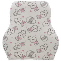 Cute Pattern With Easter Bunny Egg Car Seat Velour Cushion 