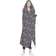 Seamless Prismatic Geometric Pattern With Background Wearable Blanket by Jancukart