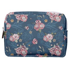 Vintage Flowers Pattern Make Up Pouch (medium)