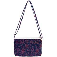 Seamless Space Pattern Double Gusset Crossbody Bag