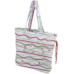 Scribble-pattern Drawstring Tote Bag by Jancukart