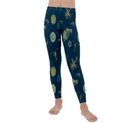 Plankton Pattern- Kids  Lightweight Velour Leggings