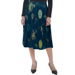 Plankton Pattern- Classic Velour Midi Skirt  by Jancukart