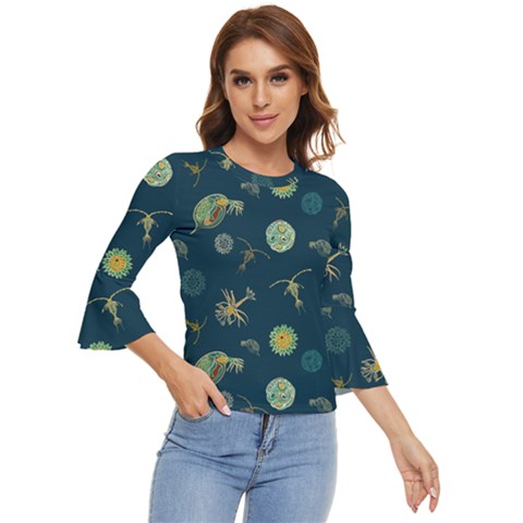 Plankton Pattern- Bell Sleeve Top by Jancukart