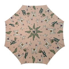 Llamas+pattern Golf Umbrellas by Jancukart