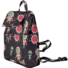 Space Pattern Cartoon Buckle Everyday Backpack