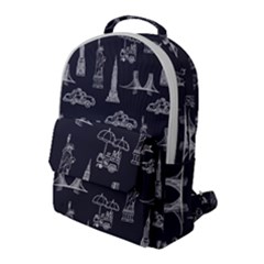Nyc Pattern Flap Pocket Backpack (large)