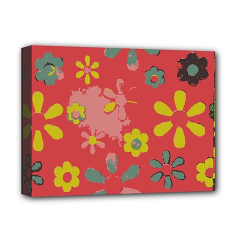 Aiflowers-pattern Deluxe Canvas 16  X 12  (stretched)  by Jancukart