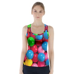 Bubble Gum Racer Back Sports Top by artworkshop