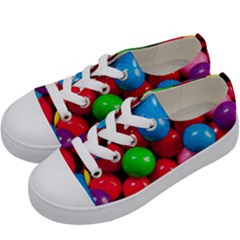 Bubble Gum Kids  Low Top Canvas Sneakers by artworkshop