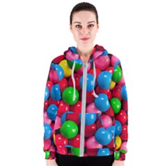 Bubble Gum Women s Zipper Hoodie by artworkshop