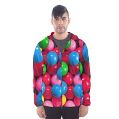 Bubble Gum Men s Hooded Windbreaker by artworkshop