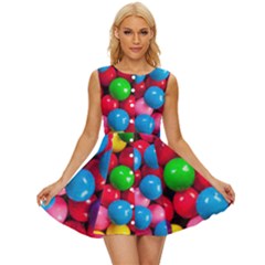 Bubble Gum Sleeveless Button Up Dress by artworkshop