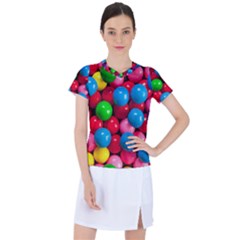 Bubble Gum Women s Sports Top by artworkshop