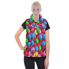 Bubble Gum Women s Button Up Vest by artworkshop