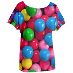 Bubble Gum Women s Oversized Tee by artworkshop