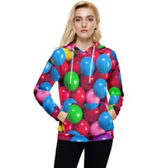 Bubble Gum Women s Lightweight Drawstring Hoodie by artworkshop