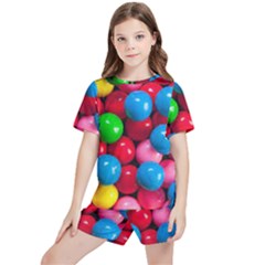 Bubble Gum Kids  Tee And Sports Shorts Set