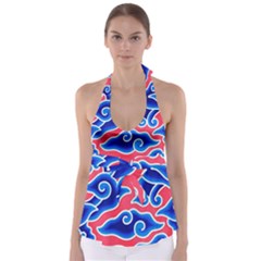 Batik Megamendung Babydoll Tankini Top