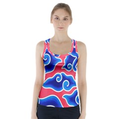 Batik Megamendung Racer Back Sports Top