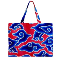 Batik Megamendung Zipper Mini Tote Bag