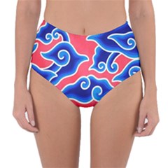 Batik Megamendung Reversible High-waist Bikini Bottoms