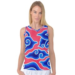 Batik Megamendung Women s Basketball Tank Top