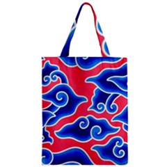 Batik Megamendung Zipper Classic Tote Bag by artworkshop