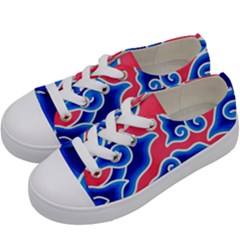 Batik Megamendung Kids  Low Top Canvas Sneakers